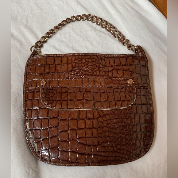 Gianni Bini Handbags - GIANNI BINI CROCODILE EMBOSSED HANDBAG.